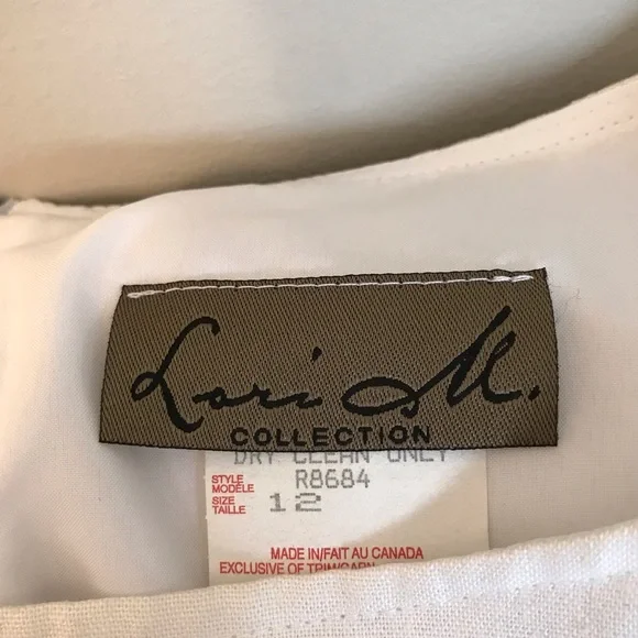 LORI M COLLECTION | Elegant White Linen Maxi Dress Size 12 - Picture 12 of 16